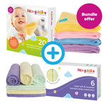 Microfibre Wipes and Bamboo Washcloths bundle3